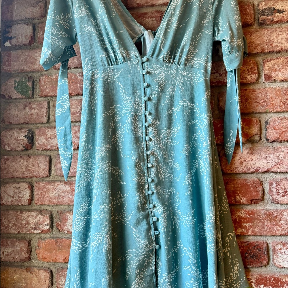 Fanco summer mini dress with cute tie back detail